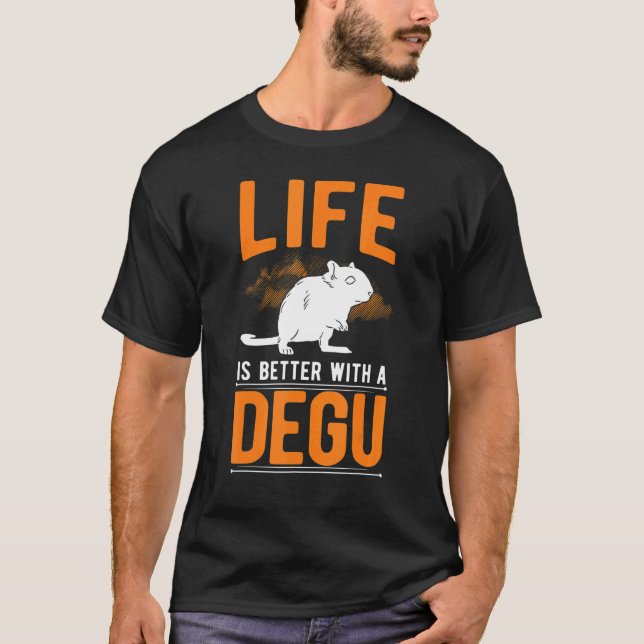 T-shirt with a Degu (Devant)