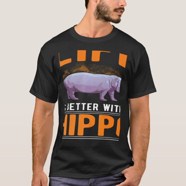 T-shirt with a Hippo (Devant)