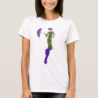 T-shirt with a print of a girl «City Dreamer”