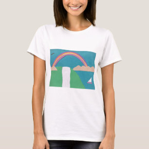 T-Shirt with a Rainbow Design