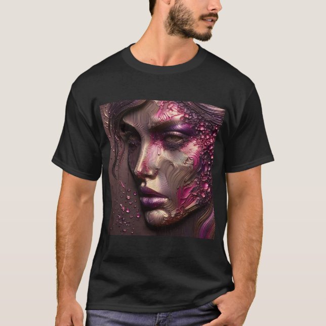 T-shirt With An Art Expression -44 (Front)