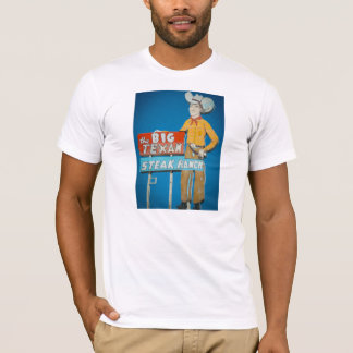t-shirt with Big Texan neon sign
