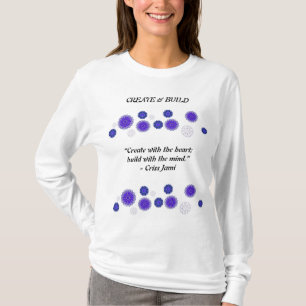 T-SHIRT WITH CREATIVE ART OF FLOWERS