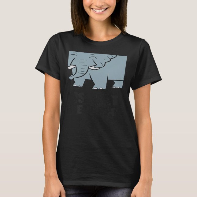 T-shirt With Elephants Cute African Elephant (Devant)