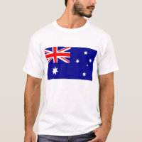 T Shirt with Flag of Australia