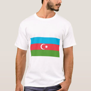 T Shirt with Flag of Azerbaijan