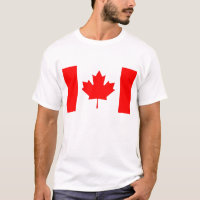 T Shirt with Flag of Canada