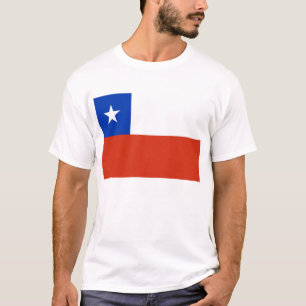 T Shirt with Flag of Chile