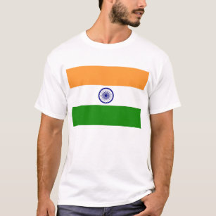 T Shirt with Flag of India