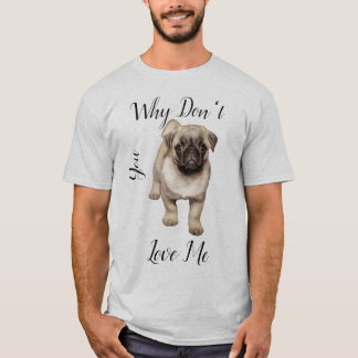 T-shirt with for men with pug