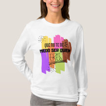 T-shirt with inspirational text '