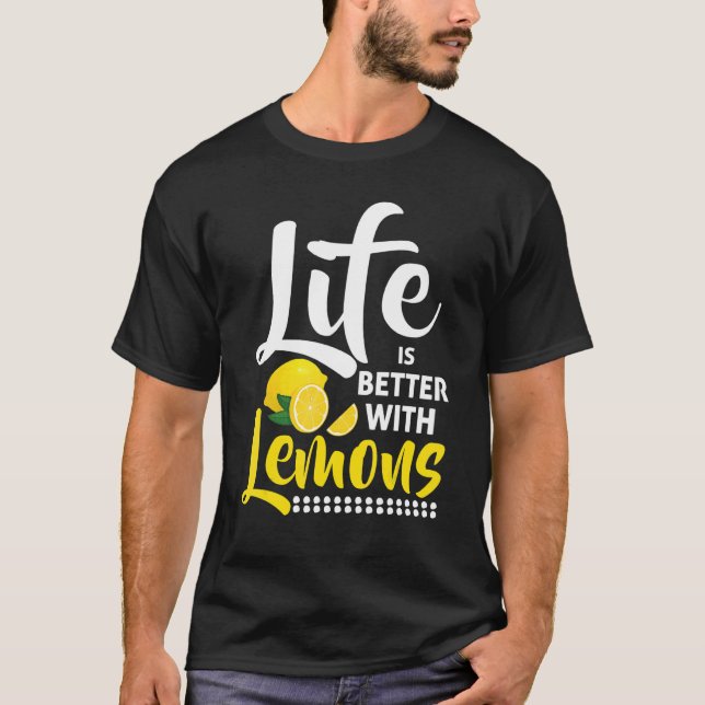 T-shirt With Lemons  Lemon Juice  Lemonade (Devant)