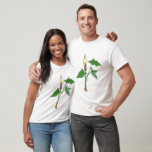 T-shirt with lords and ladies, arum lily, design