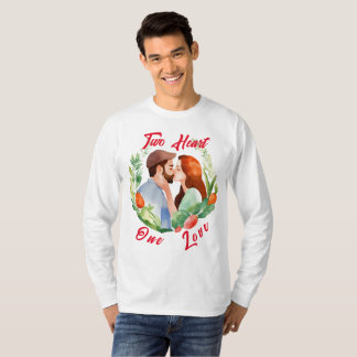 T-shirt with lovely couple print