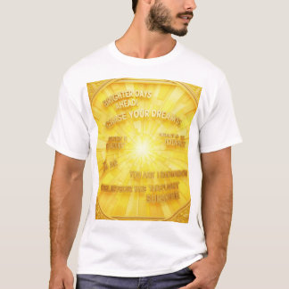 T-shirt with phrases of hope and motivation