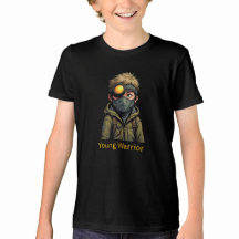 T-shirt with post apocolyptic design for young boy