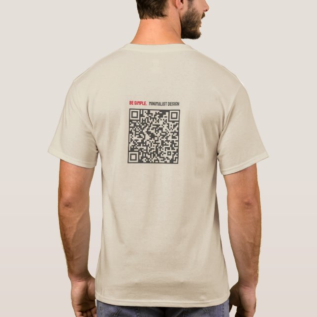 T-Shirt with QR Code (Back)