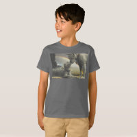 T-Shirt with Surrealism featuring two dogs HAMbWG