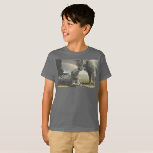 T-Shirt with Surrealism featuring two dogs HAMbWG