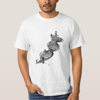 T-Shirt withDNA evolution ladder