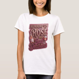 T-shirt Witty Gold FONCTIONNE À LA ROSE ET MAUVAISES DÉCIS