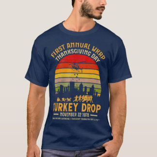 T-shirt WKRP Thanksgiving Turkey Drop God Is My Witness Tu