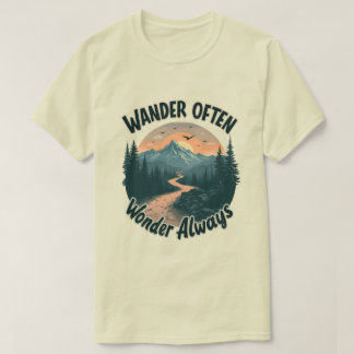 T-shirt Wnader Souvent Wonder Toujours amateurs d'aventure