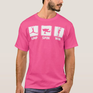 T-shirt Wo Figure Skater Jump Spinwin Ice Skating