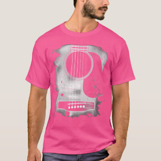 T-shirt Wo Guitar Art Music Six String Acoustic Guitar Roc