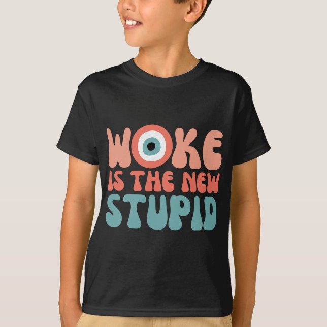 T-shirt Woke Is The New Stud Funny Anti Woke Conservative  (Devant)