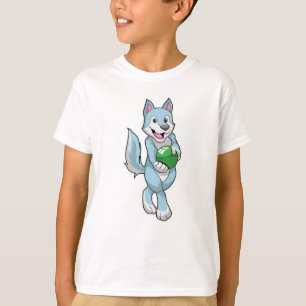 T-shirt Wolf à Bowling avec Bowling balle