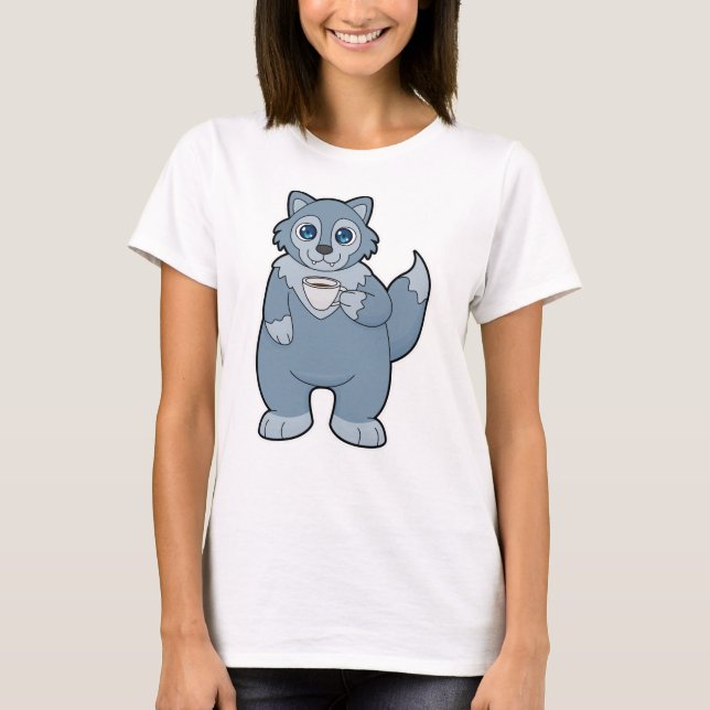 T-shirt Wolf avec la coupe de café (Devant)