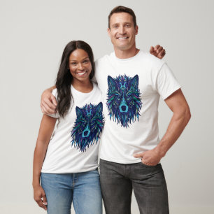T-shirt Wolf bleu