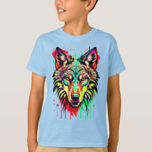T-shirt Wolf - Chemise Wolf colorée