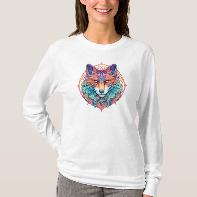 T-shirt Wolf coloré (Devant)