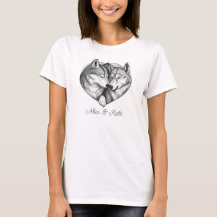 T-shirt Wolf Couple