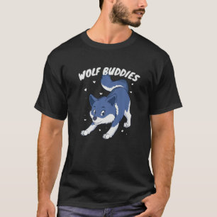T-shirt Wolf Cub Wolf Pack Howling Wolf Buddies Wildlife N