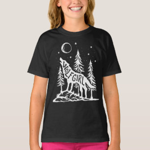 T-shirt Wolf Girl Chemise Wolf Chemise Loups Cadeaux