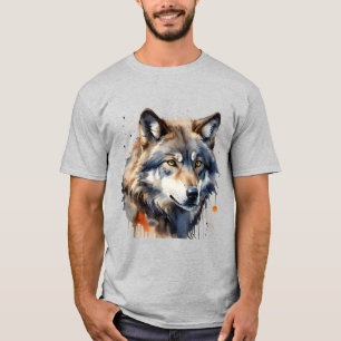 T-shirt Wolf Head Faune Nature Art Animal