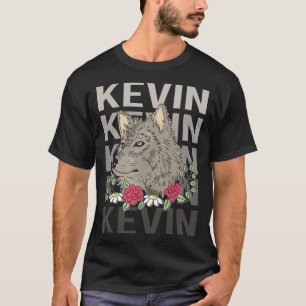 T-shirt Wolf Head - Kevin Name
