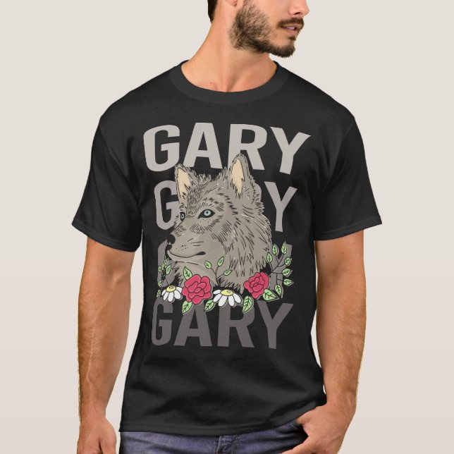 T-shirt Wolf Head - Nom Gary (Devant)