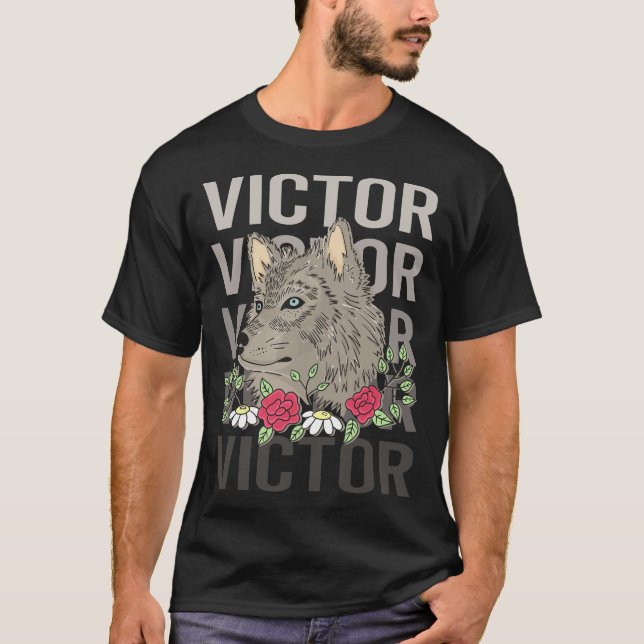 T-shirt Wolf Head - Nom Victor (Devant)