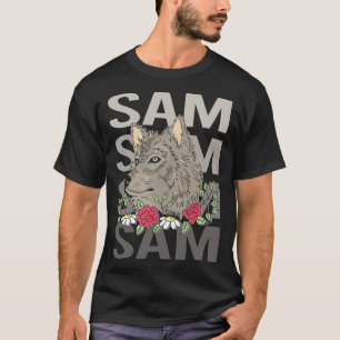 T-shirt Wolf Head - Sam Name