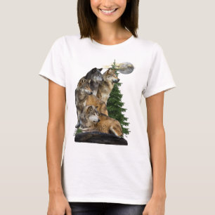 T-shirt Wolf Howling