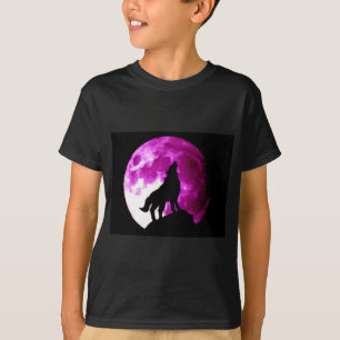 T-shirt Wolf Howling à Moon