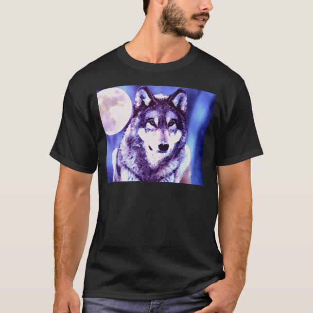 T-shirt Wolf Look - Loup solitaire (Devant)