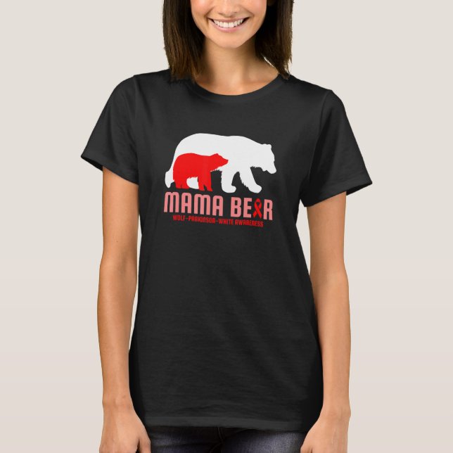 T-shirt Wolf Parkinson Connaissance blanche Syndrome de Wp (Devant)
