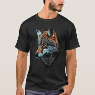T-shirt Wolf Portrait Blue Eyes Poster de animal Art Wolf