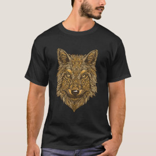 T-shirt Wolf Portrait Symbole coloré Gym