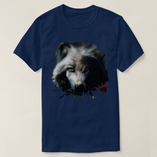 T-shirt Wolf Rose (Design devant)